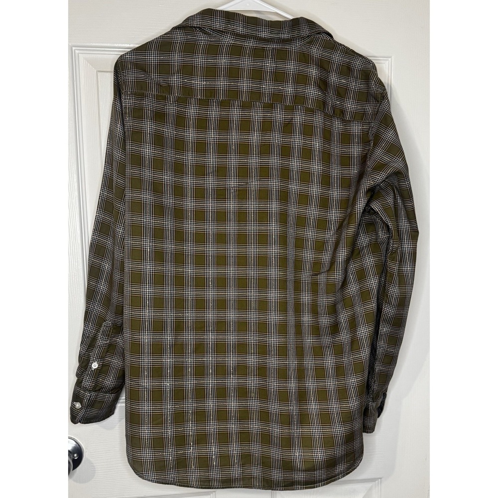 Frank & Eileen Eileen Plaid Button Up Womens Small Quiet Luxury Casual - Picture 3 of 8